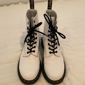 White Dr. Marten 1460 Boots Womens size 9
